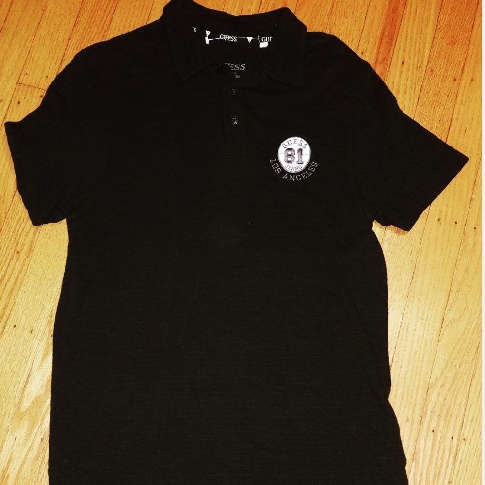 Guess Polo Shirt | Men's Small | Black